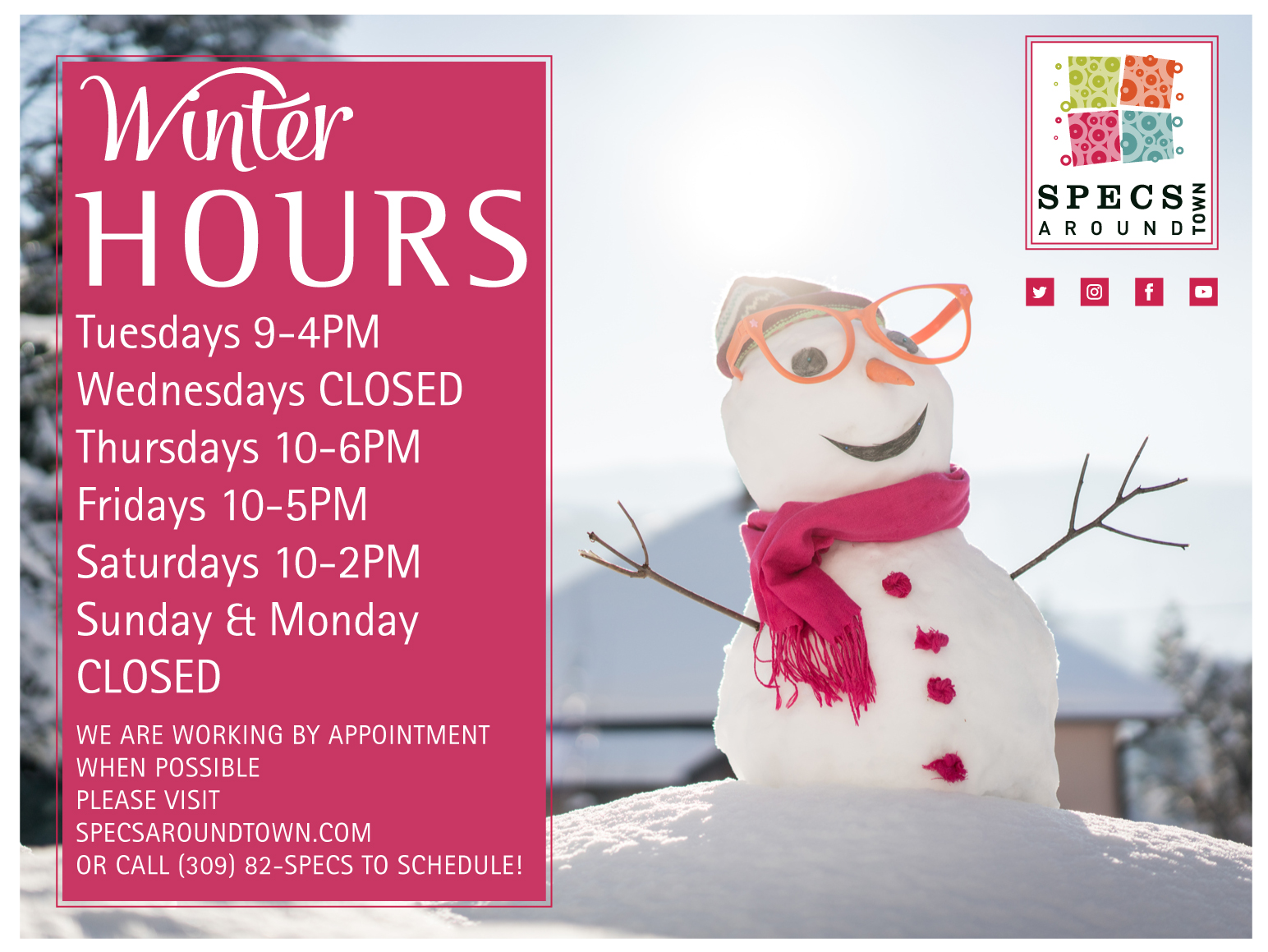 Winter Hours